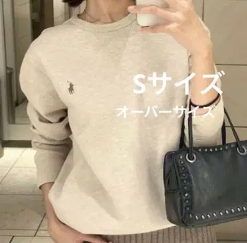 POLO 랄프 로렌 맨투맨 티셔츠 베이지 S 남녀 공용