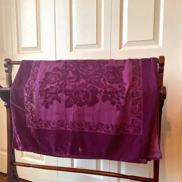 LAURA ASHLEY 로라 애슐리 대형 스톨 퍼플 플라워