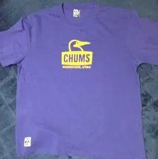 CHUMS 보라색 T셔츠 XL
