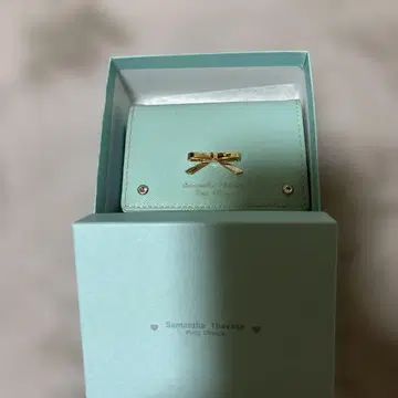 Samantha Thavasa 3단 폴더형 지갑 민트 그린