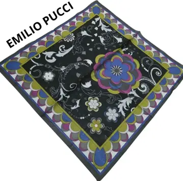 새상품 미사용 EMILIO PUCCI 에밀리오 푸치 손수건 로고입