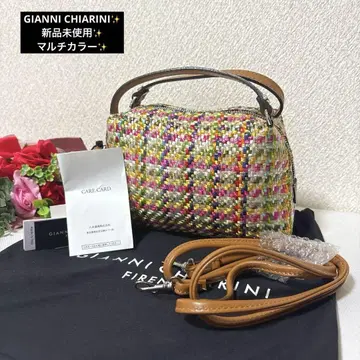 택 포함 미사용 새상품 GIANNI CHIARINI 멀티 컬러 알리파