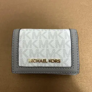 MICHAEL KORS 3단 폴더형 지갑 화이트/그레이