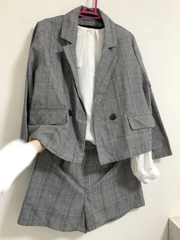 셋업 여성용 드레스 셔츠 자켓 패턴 팬츠