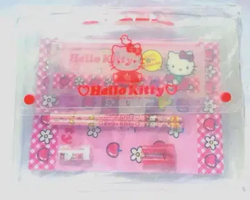 산리오 헬로키티 레트로 레어 키티 케이스 문구 세트