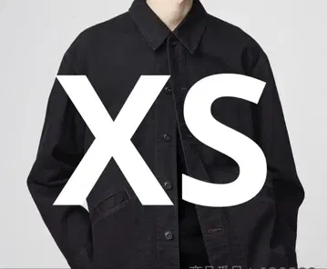 25AW UNIQLO U 오버 사이즈 컬러 데님 자켓 블랙 XS