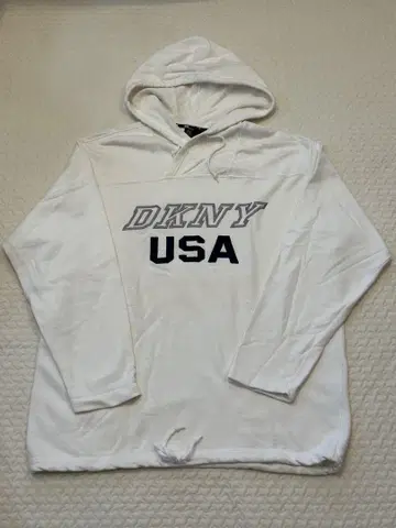 DKNY USA 빅 로고 후드티 L