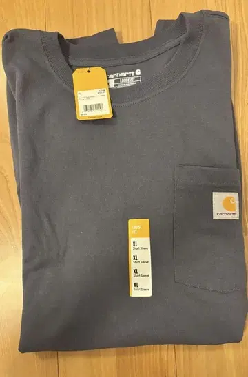 [새상품, 택 포함] carhartt 블루 티셔츠