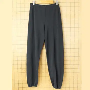 80s90s USA제 JERZEES 무지 스웨트 팬츠 블랙 M aw197