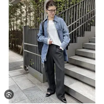 새상품 스픽 앤 스팬 하이브리드 더블 크로스 원턱 팬츠 40