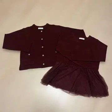 새상품급 anysis 버건디 니트 앙상블