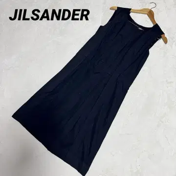 정가 8만 컨디션 최상 질 샌더 슬리브리스 원피스 네이비 완판템