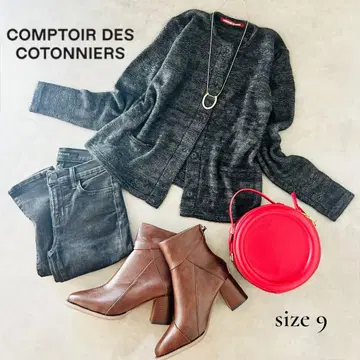 COMPTIOR DES COTONNIERS 가디건 그레이 M 9호