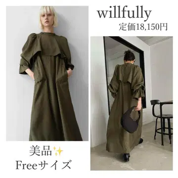 인기 완판템 *willfully 위리 롱 원피스 2way 카키
