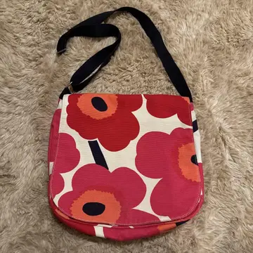 marimekko 우니코 숄더백 빈티지 핑크
