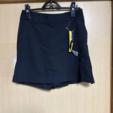 라우드마우스 블랙 골프 랩 스커트풍 큐롯 L 사이즈