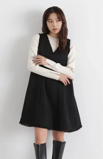 NBB 24AW 트위드 미니 점프 스커트