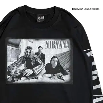 NIRVANA 커트 코베인 L 사이즈 긴팔 롱T셔츠 밴드T
