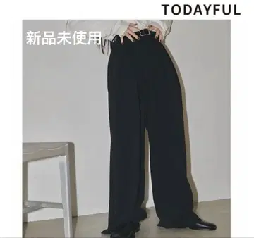 투데이풀 더블 턱 트윌 트라우저스 36