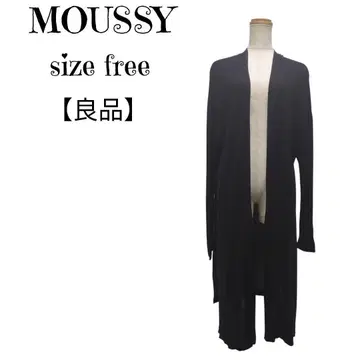 [ 고품질 ] MOUSSY 롱 가디건 블랙 겉옷 봄/가을/겨울