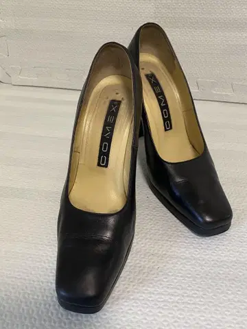 COMEX 블랙 가죽 하이힐 23cm
