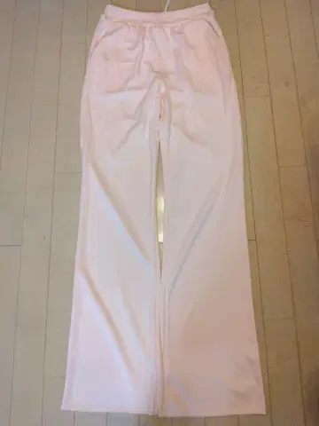 너스리 미사용 새상품 핑크 플레어 팬츠 허리밴딩