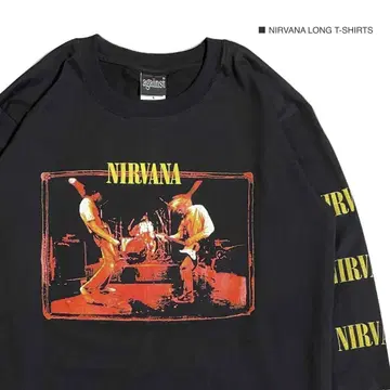 NIRVANA 커트 코베인 L 사이즈 긴팔 롱T셔츠 롱티 밴드T