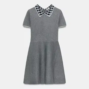 ZARA 자라 콤비 옷깃 원피스 미니 원피스 그레이 니트 M 사이즈