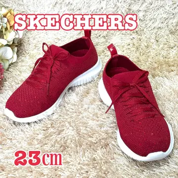 SKECHERS 메모리폼 레드 슬립온 23cm 슬립인즈
