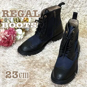 미사용급 REGAL 리갈 레이스업 부츠 23cm 천연 가죽