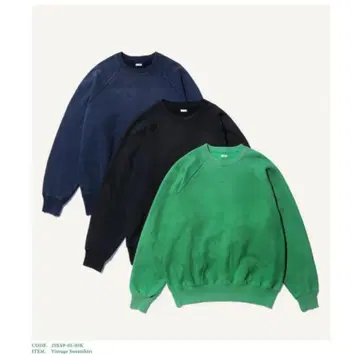 A.PRESSE 빈티지 스웻셔츠 2 블랙