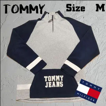 [ 선착순 레어 ] TOMMY JEANS 하프 지퍼 플리스 스트레이너