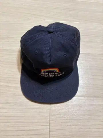 NJ The Best Hat 네이비 레인보우 자수