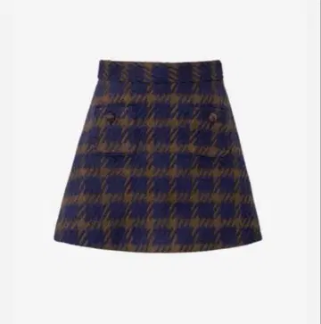 sheller 셰리에 angora check tweed skort