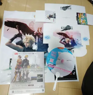 TGS2025 스퀘어 에닉스 배포물 FF7 스토리지 박스 쇼핑백 부채