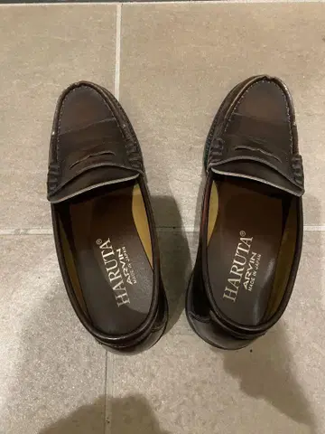 HARUTA 로퍼 25 1/2EEE 브라운 일본제 City