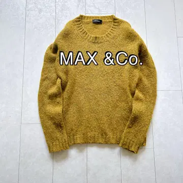 MAX &Co. 긴팔 니트 스웨터 라이트 그린 라임