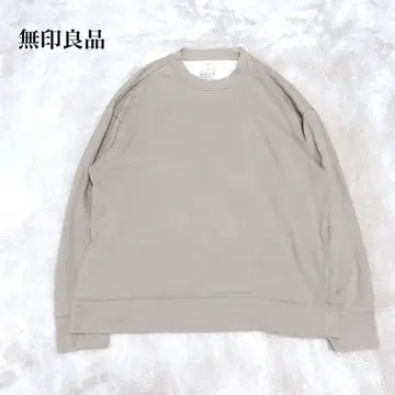 무인양품 MUJI 긴팔 스웨트 셔츠 코튼 루즈핏 캐주얼 워셔블