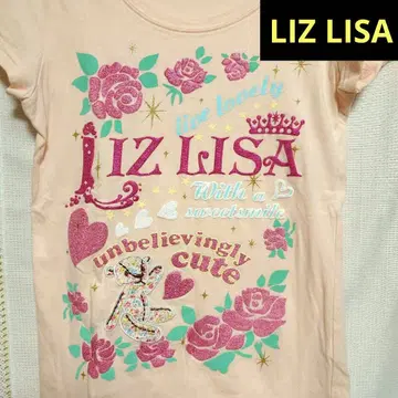 레어 리즈리사 LIZ LISA 반팔 T셔츠 핑크 꽃무늬