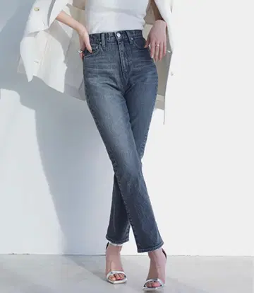anuans Slim straight denim GREY