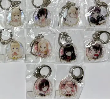 기숙학교의 줄리엣 복권 메이트 아크릴 키링 컴프 세트
