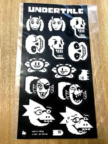 121 언더테일 츄컷 스티커