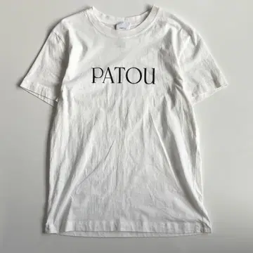 PATOU 로고 프린트 반팔 T셔츠 화이트 사이즈 XS