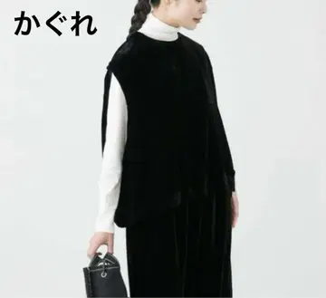 [ 새상품급 ] 카구레 레이온실크 벨벳 풀오버 베스트