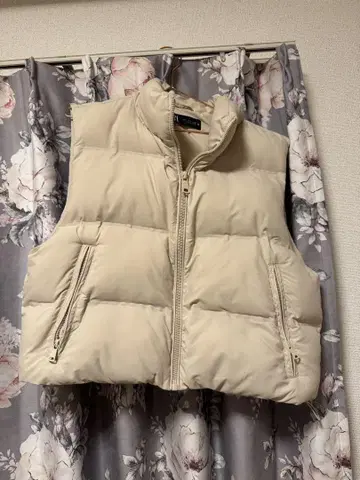 ZARA 베이지 퀼팅 다운 베스트 L 사이즈