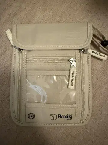 Boxiki travel 보안 파우치 베이지