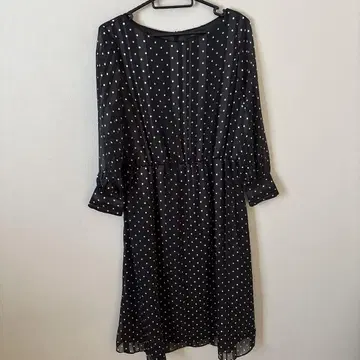 untitled 블랙 도트 시어 얇은 소재 셔츠 원피스 42