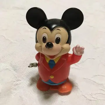 미키마우스 태엽으로 또각또각 걷는 완구 약 10cm