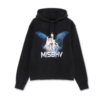 MISBHV 블랙 그래픽 후드티