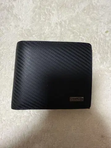 이단 접이식 지갑 블랙 레드